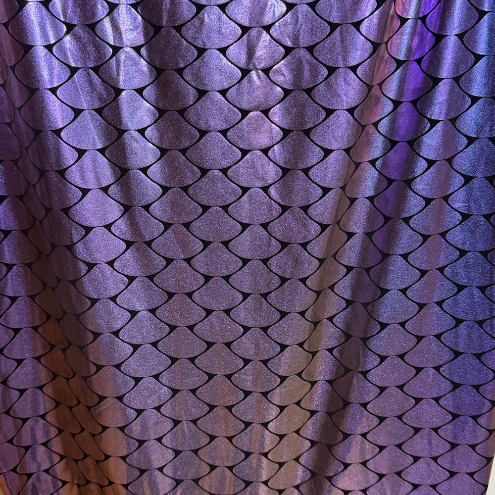 NWOT Spooktacular  Creations Metallic Hologram Shiny Mermaid Skirt Costume - Picture 5 of 6